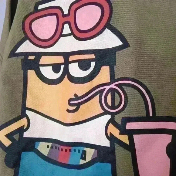 Zara X Minions Denim Despicable Me Kids Jacket Green Size 11/12 - Picture 16 of 16